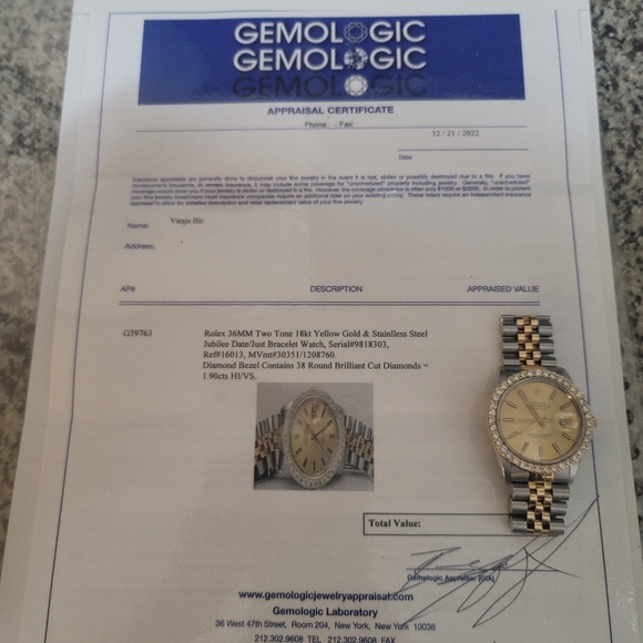 Rolex 36mm with diamond bazel - Picture 4 of 17